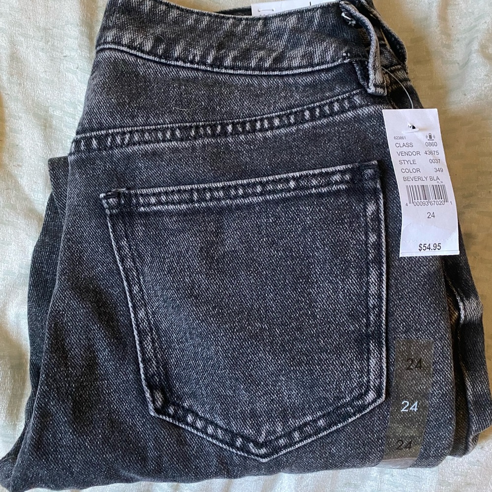 BNWT PacSun Black Mom Jeans 24